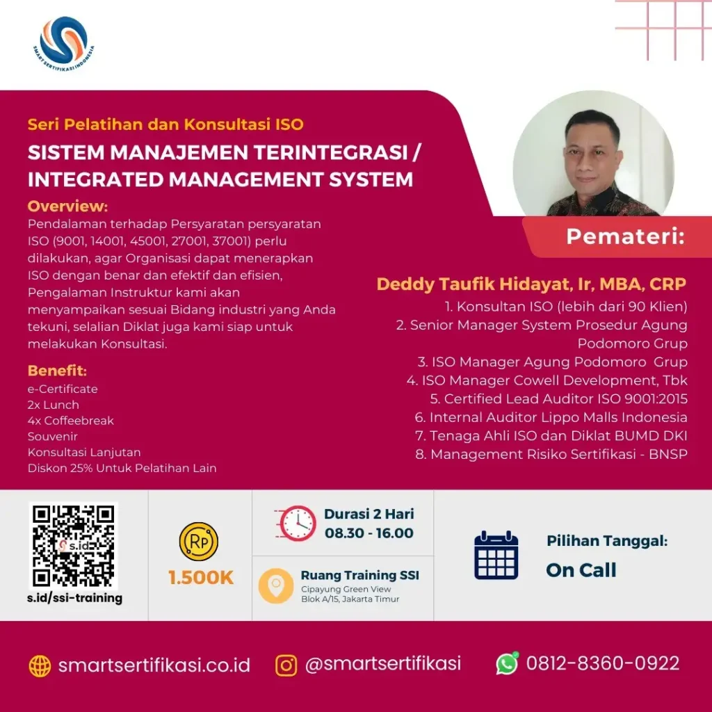 sistem manajemen training iso